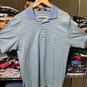Polo GOLF ⛳️ by Ralph Lauren Men's Blue Striped Shirt